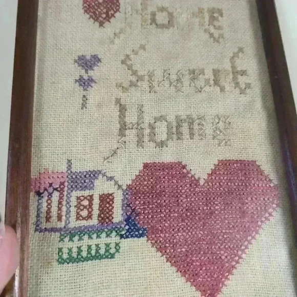 Vintage home sweet  home cross stitch - Picture 5 of 7